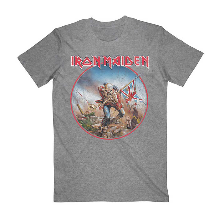 Iron Maiden Trooper Vintage Circle T-shirt - GIG-MERCH.com