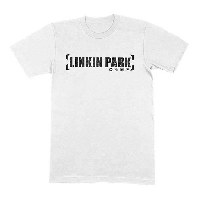 Linkin Park Bracket Logo White T-shirt