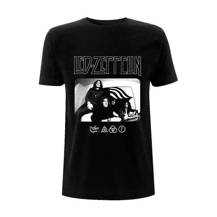 Led Zeppelin Icon Logo Photo T-Shirt