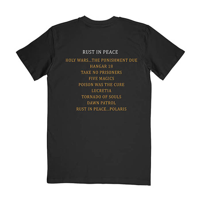Megadeth Rust In Peace Tracks T-shirt
