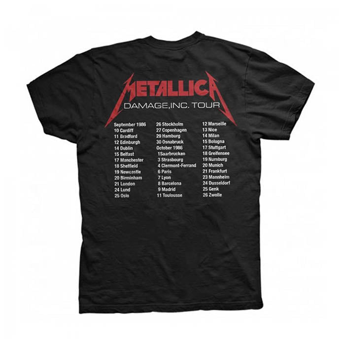 Metallica Master Of Puppets European 1986 Tour T-Shirt - GIG-MERCH.com