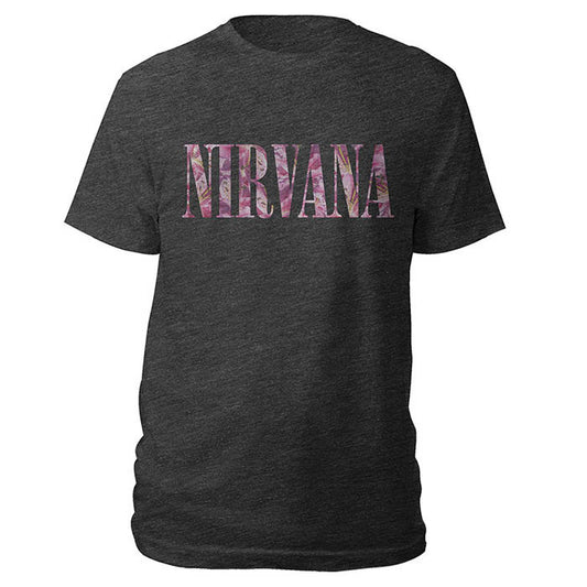 Nirvana Floral Logo T-Shirt - GIG-MERCH.com
