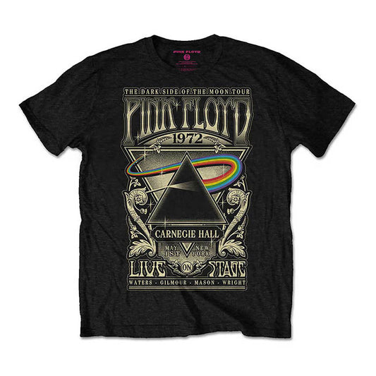 Pink Floyd Carnegie Hall 1972 Poster T-Shirt