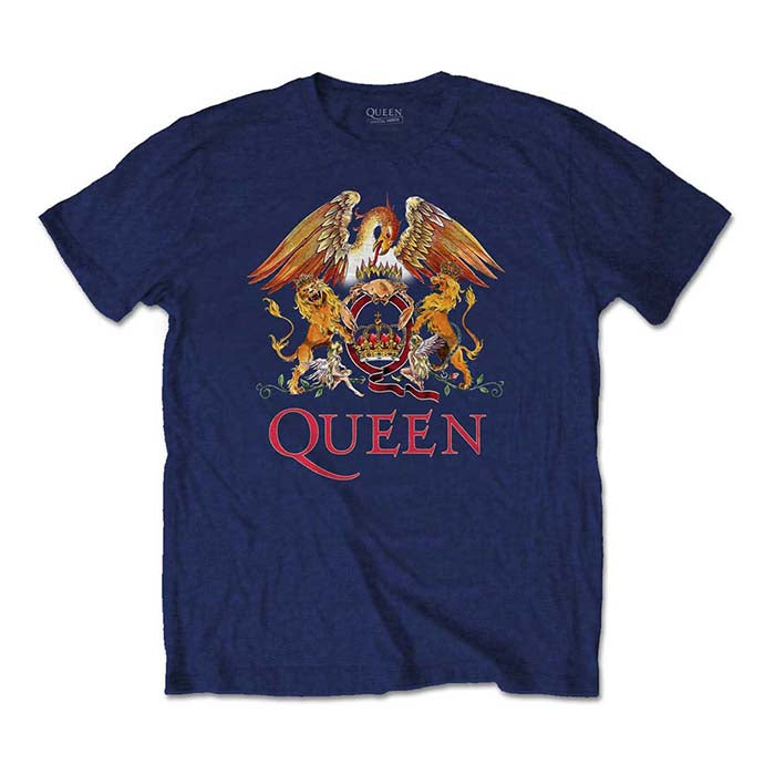 Queen Classic Crest Navy T-shirt