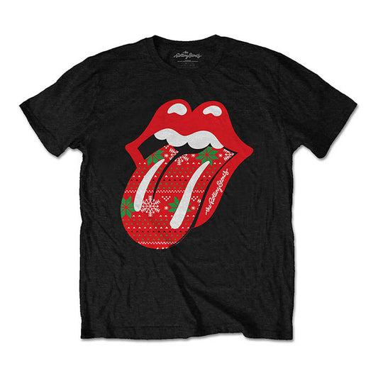 The Rolling Stones Christmas Tongue T-shirt
