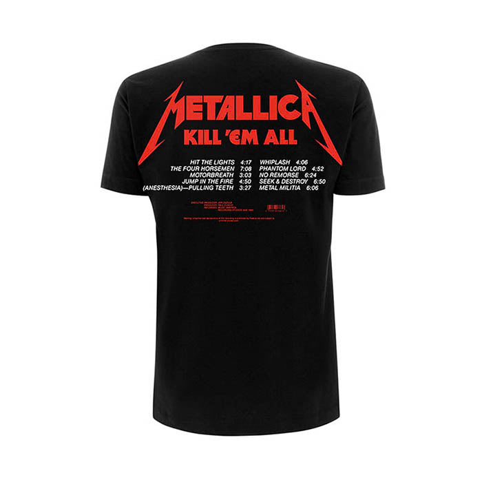 Metallica Kill 'Em All Tracks T-Shirt - GIG-MERCH.com
