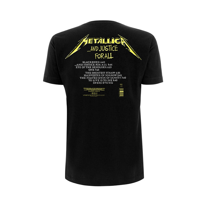 Metallica And Justice For All Tracks T-Shirt - GIG-MERCH.com
