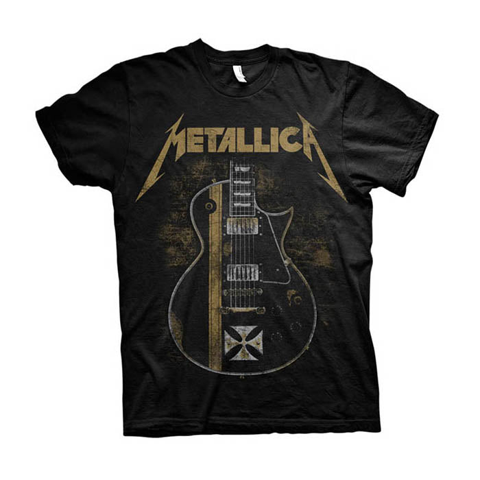 Metallica Hetfield Iron Cross Guitar T-Shirt - GIG-MERCH.com