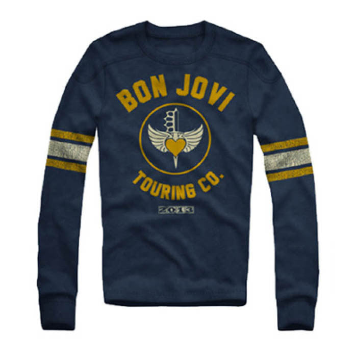 Bon Jovi Retro Long Sleeve T-Shirt - GIG-MERCH.com
