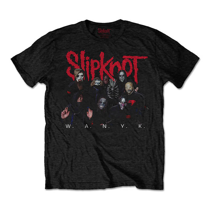 Slipknot WANYK Band Red Logo T-shirt - GIG-MERCH.com