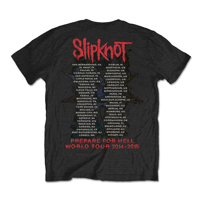Slipknot Prepare For Hell 2014-2015 Tour T-Shirt