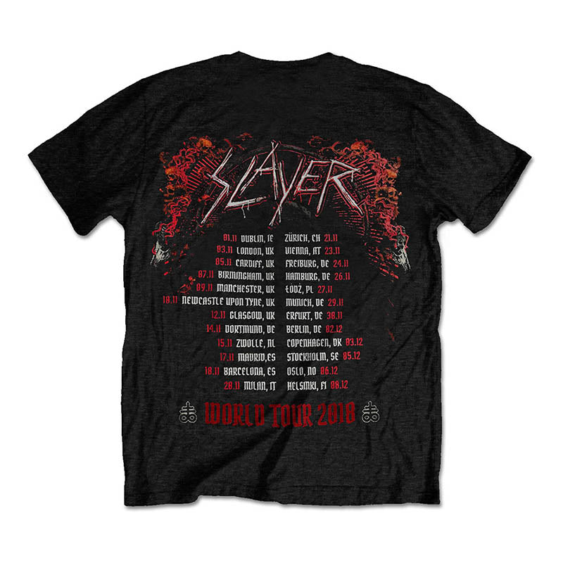 Slayer Baphomet 2018 European Tour T-shirt - GIG-MERCH.com
