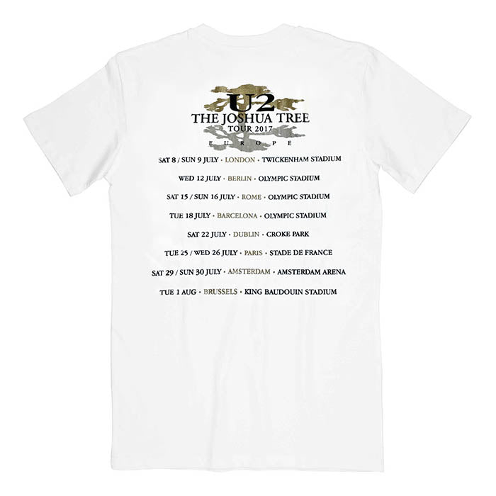 U2 The Joshua Tree Europe 2017 Photo Tour Tee