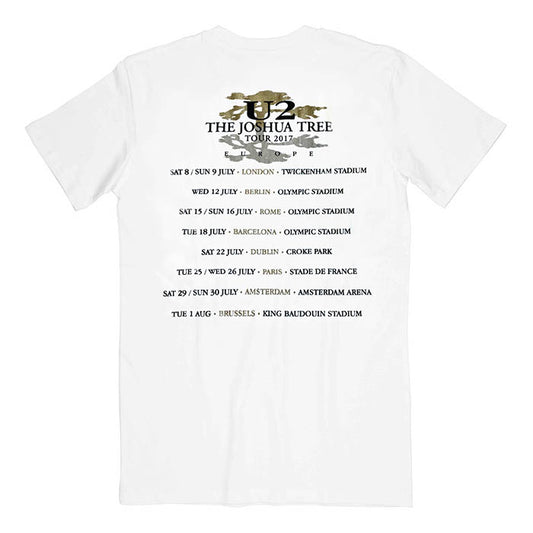U2 The Joshua Tree Europe 2017 Photo Tour Tee