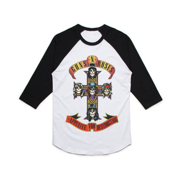 Guns N' Roses Cross Raglan T-Shirt - GIG-MERCH.com